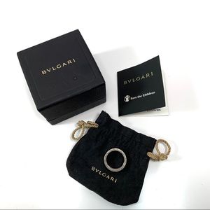 Bulgari Save the Children silver and ceramic ring